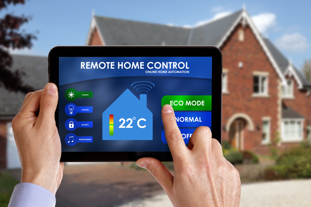 A smart home lets you control the settings remotely.